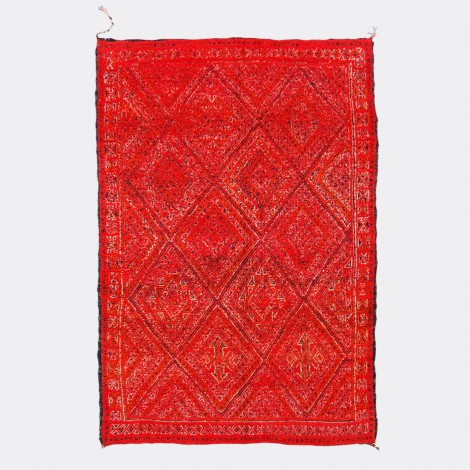 Red Vintage Zayan Berber Rug
