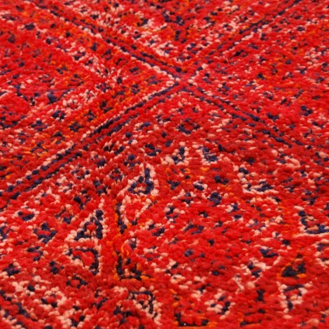 Red Vintage Zayan Berber Rug