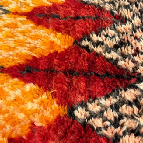 fire Boujaad Vintage Rug