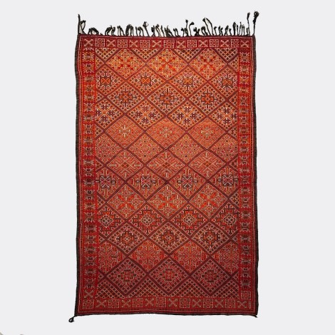 Doble face red Berbere rugs...