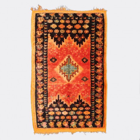 Fire Vintage Berber Rug...